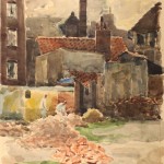Erich Wessel (Maler), Alt Hamburg Abbruch, Aquarell